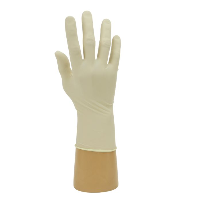 Polyco Large Clear Powder Free Natural Latex Disposable Gloves-Pk 100