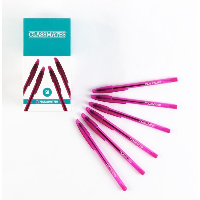 Classmates Ballpoint Pen - Pink - Pack of 50 Classmates Ballpoint Pen - Pink - Pack of 50