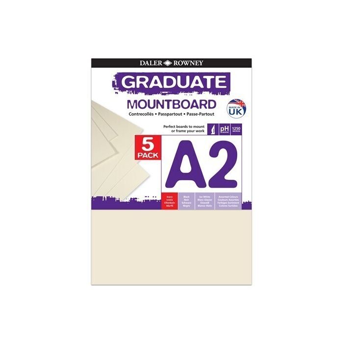 Graduate Mountboards A2 - Ivory - Pack of 5