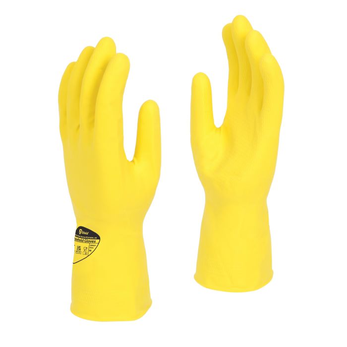 Polyco Medium Yellow General Purpose Rubber Gloves-Pair Polyco Medium Yellow General Purpose Rubber Gloves-Pair