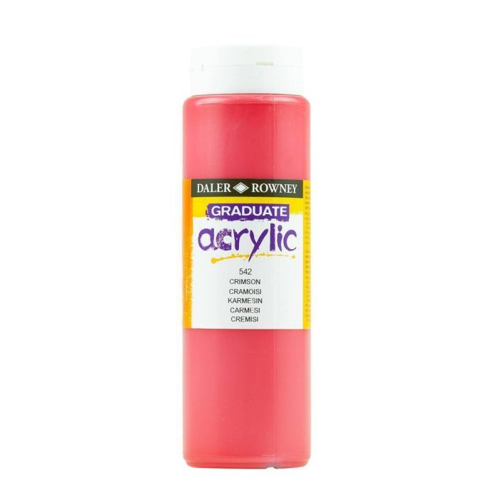 Daler & Rowney Graduate Acrylic 500ml - Crimson