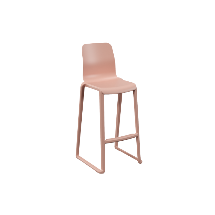 Hatton One Piece High Back Chair - Rose Blossom