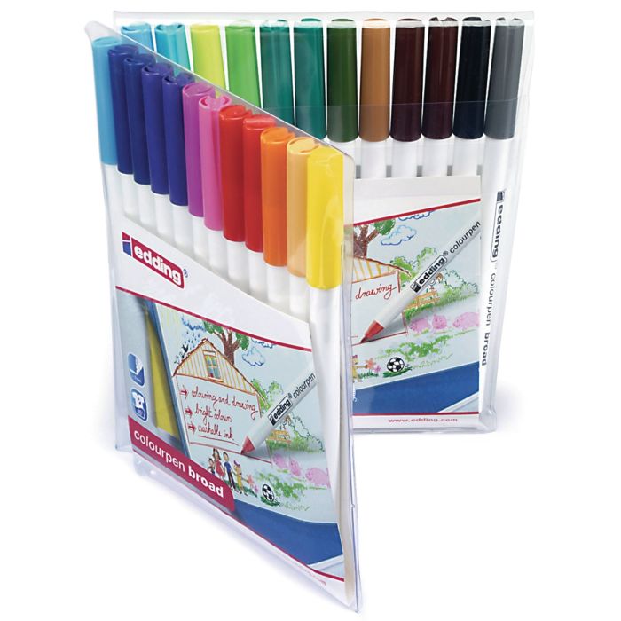 Edding Colourpen Broad - Assorted - Pack of 24 Edding Colourpen Broad - Assorted - Pack of 24