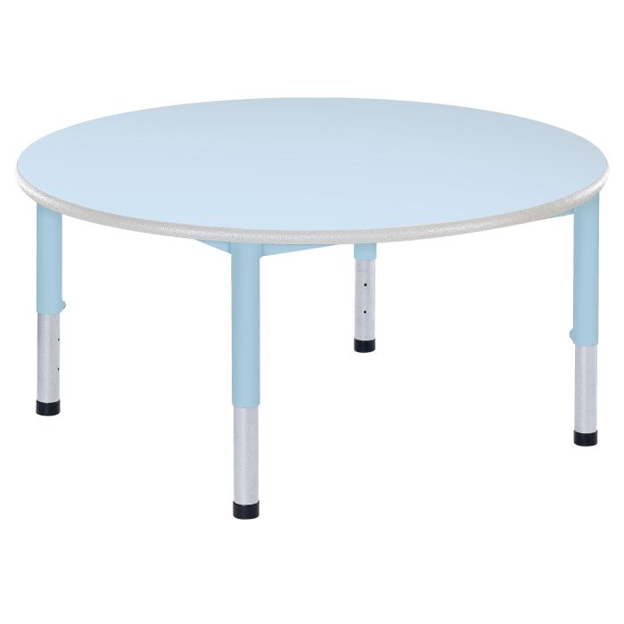 Harlequin Circular Bundle & 4 Chairs - Preschool - Soft Blue Harlequin Circular Bundle & 4 Chairs - Preschool - Soft Blue