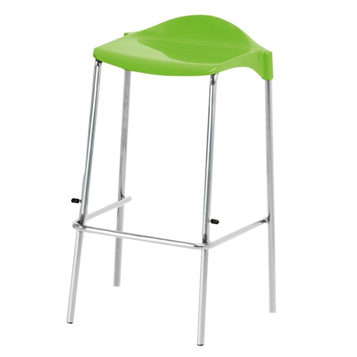 WSM Four Legged Stool - Seat height 610mm - Lime