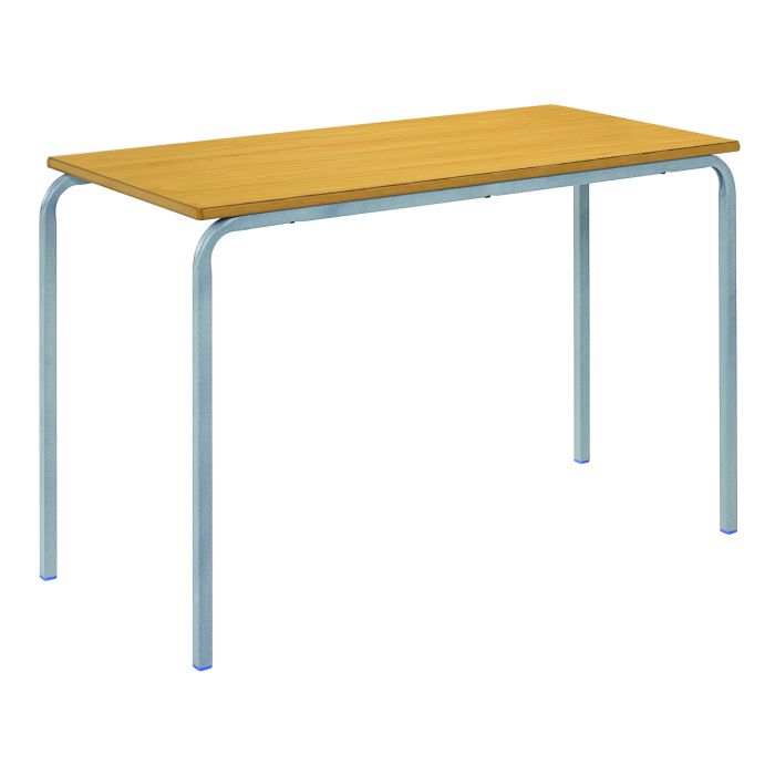 FinEveryday 120x60cm Crush Bent Table- 11-14 Years- Beech