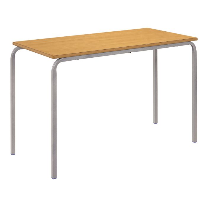Classmates Rectangular Crushed Bent Classroom Table MDF Edge - 1200 x 600 x 760mm - Beech