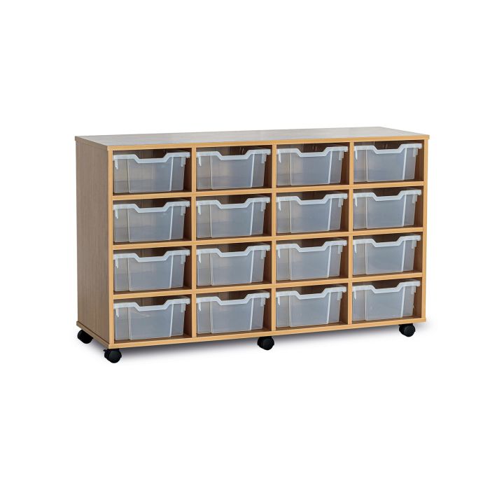 GALT Quad Unit - 16 Trays - Mobile - Clear