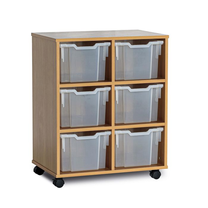 GALT Double Unit - 6 Trays - Mobile - Clear