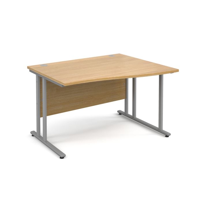 Classmates Right Hand Wave Desk - Beech - 140cm Classmates Right Hand Wave Desk - Beech - 140cm