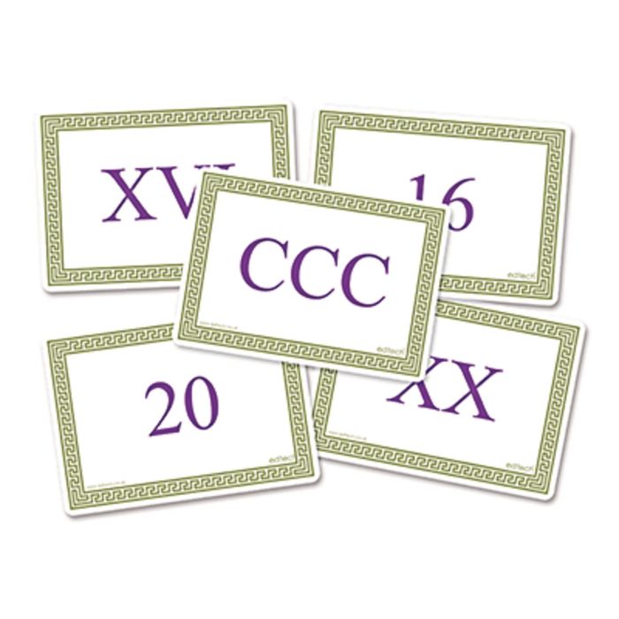 Roman Numeral Cards - Pack of 40 Roman Numeral Cards - Pack of 40