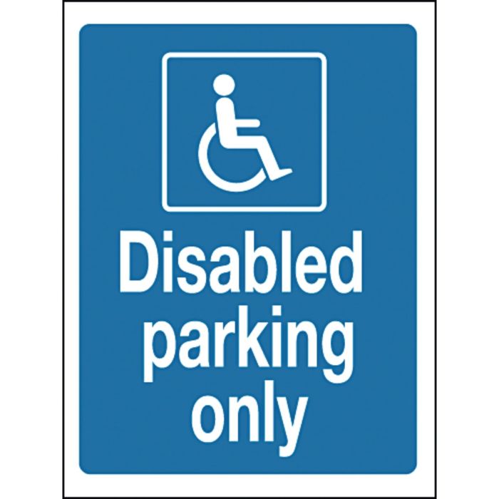 Advisory Signs - Disabled Parking Only