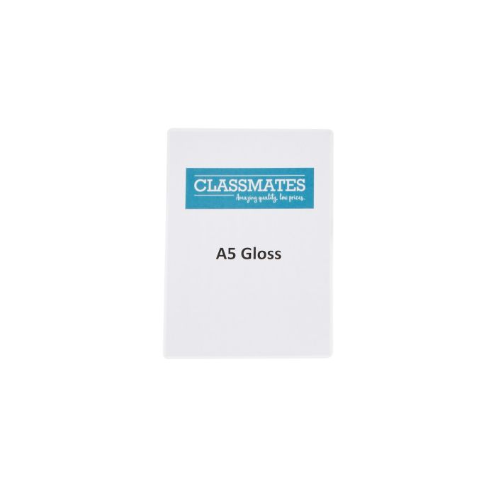 Classmates Laminating Pouches 150 Micron A5 Gloss - Pack of 100