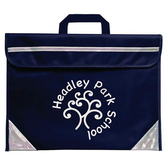 Mapac Personalised Duo Book Bag - Navy - Pack of 25 Mapac Personalised Duo Book Bag - Navy - Pack of 25