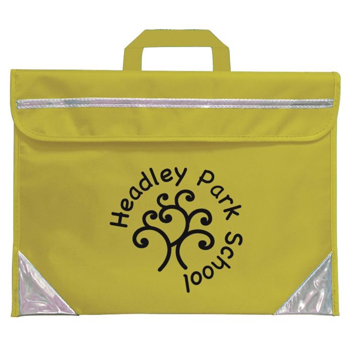 Mapac Personalised Duo Book Bag - Yellow - Pack of 25 Mapac Personalised Duo Book Bag - Yellow - Pack of 25