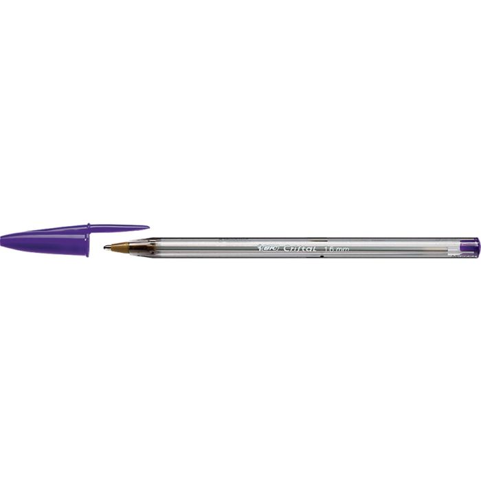 BIC Cristal Fun Ballpoint Pen Purple - Pack of 20 BIC Cristal Fun Ballpoint Pen Purple - Pack of 20