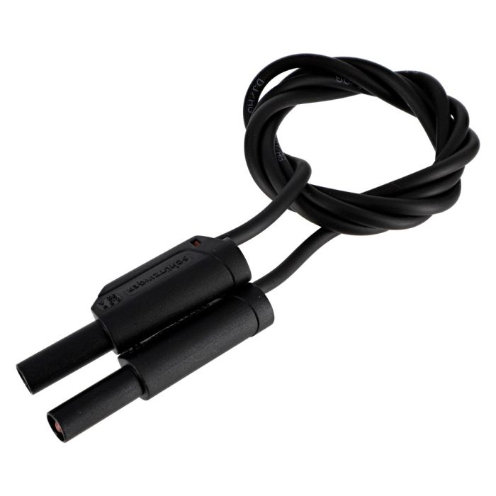 Plug Leads Safety Type With Rigid Sleeve - Black Plug Leads Safety Type With Rigid Sleeve - Black