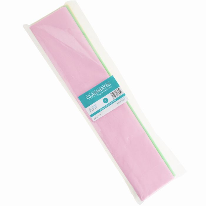CM Pastel Assorted Crepe Paper Pack of 4 CM Pastel Assorted Crepe Paper Pack of 4