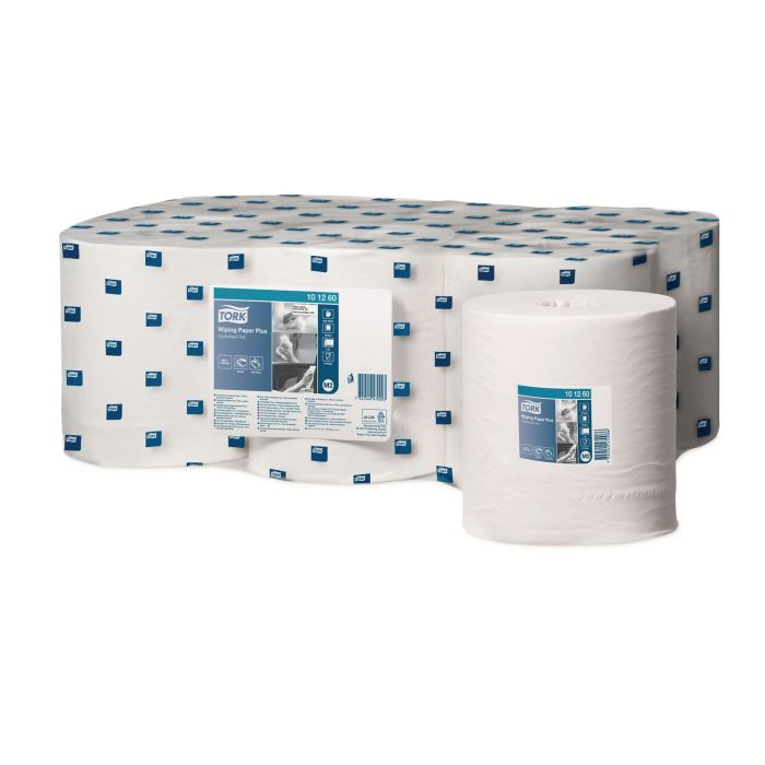 Tork Wiping Paper Plus White - Pack of 6 Tork Wiping Paper Plus White - Pack of 6