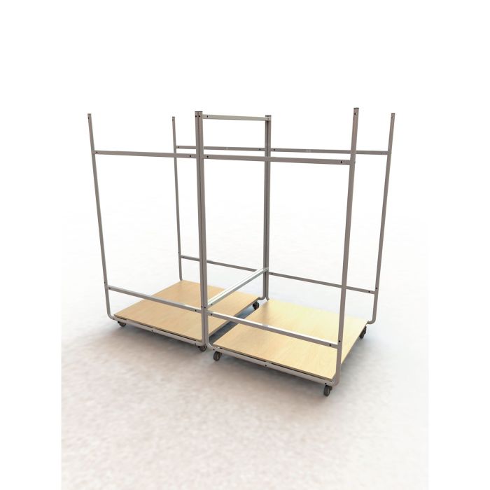 Fast Fold Trolley Rectangular Tables - Double Fast Fold Trolley Rectangular Tables - Double