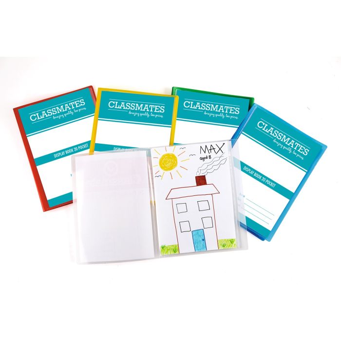Classmates Display Book A4 Assorted - Pack of 5 Classmates Display Book A4 Assorted - Pack of 5