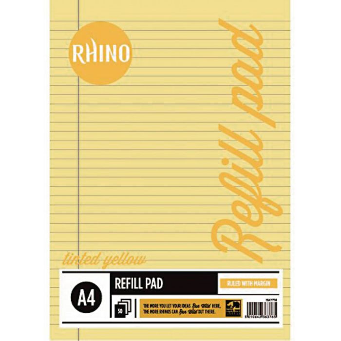 Rhino Tinted Refill Pads - Yellow - Pack of 6 Rhino Tinted Refill Pads - Yellow - Pack of 6