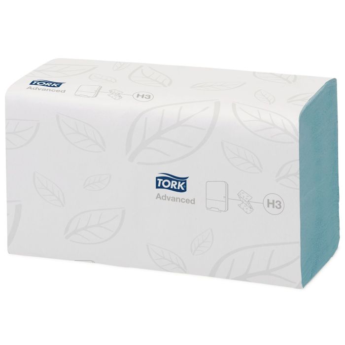 Tork Single Fold Hand Towel - 2 Ply - Blue - Pack of 15