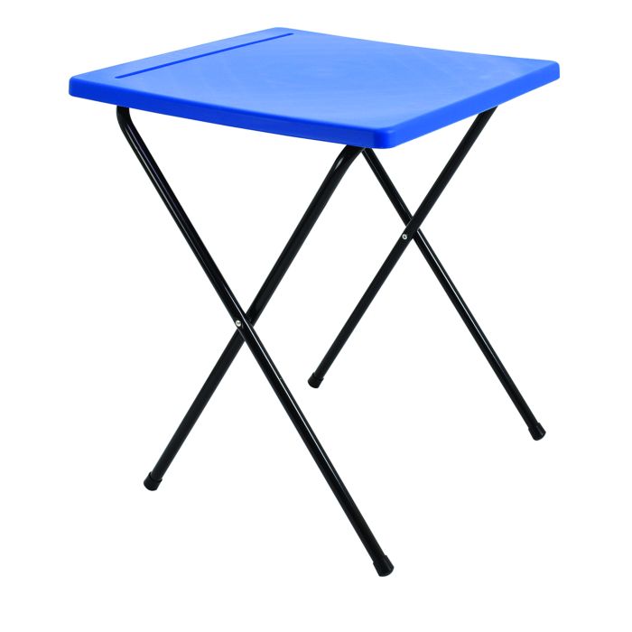 FinEveryday Ant-Graffiti Fold Away Exam Desk - Blue FinEveryday Ant-Graffiti Fold Away Exam Desk - Blue