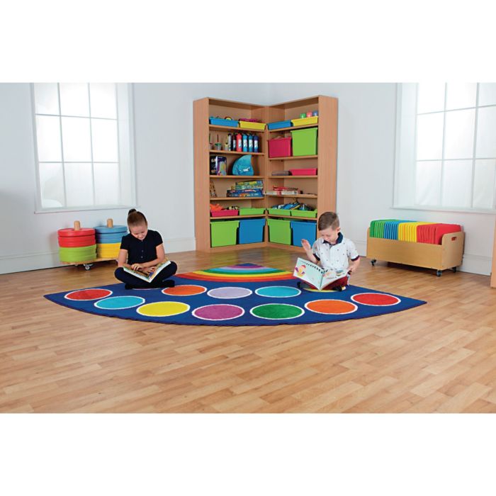 Rainbow Corner Placement Carpet Rainbow Corner Placement Carpet