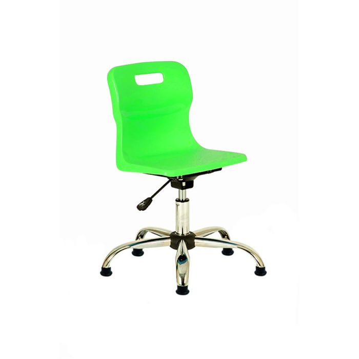 Titan Senior Swivel Chair with Glides - Green Titan Senior Swivel Chair with Glides - Green