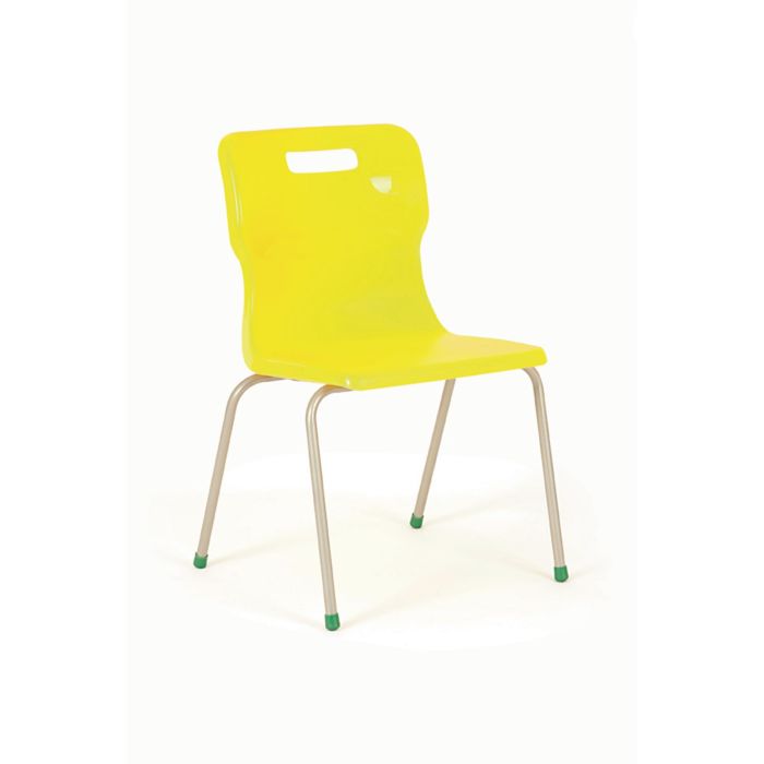 Titan 4 Leg Chairs - Size 4 Ages 8-11 - Yellow Titan 4 Leg Chairs - Size 4 Ages 8-11 - Yellow