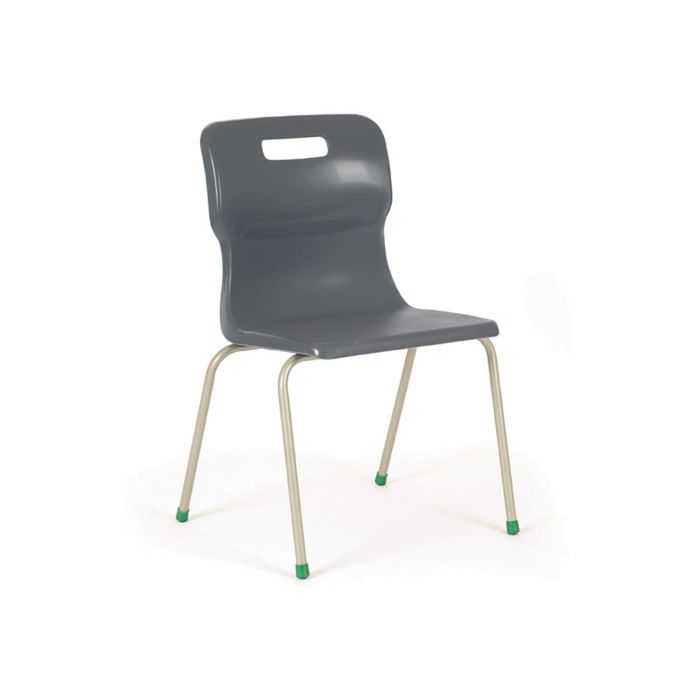 Titan 4 Leg Chairs - Size 6 Age 14+ - Charcoal Titan 4 Leg Chairs - Size 6 Age 14+ - Charcoal