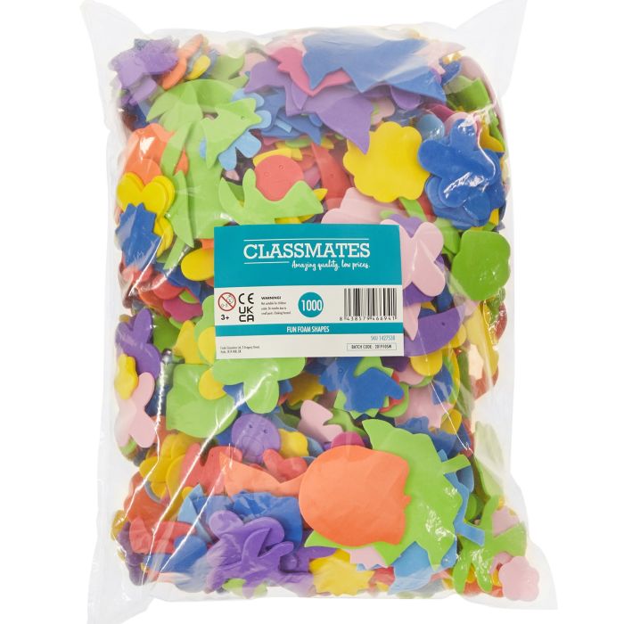 Classmates Fun Foam Shapes - Pack of 1000