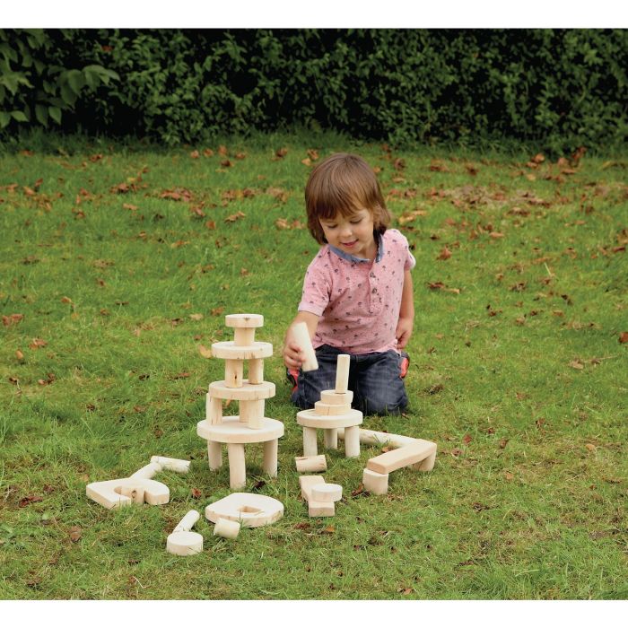 Barkless Wooden Blocks - Pack of 36