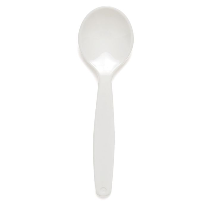 Harfield Polycarb Spoons - White - Pack of 10