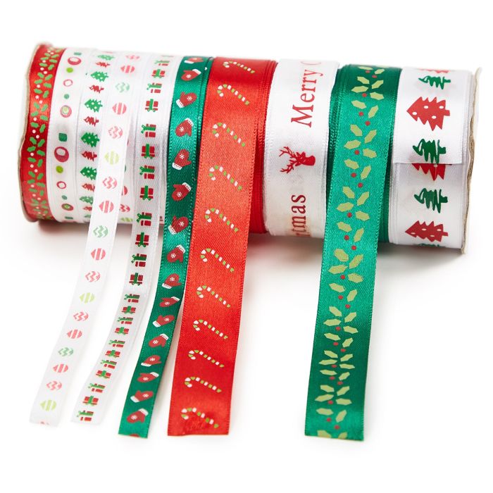 Festive Ribbon - Pack of 10