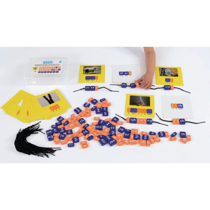 Phonics Threading Beads - Letters and Graphemes Set