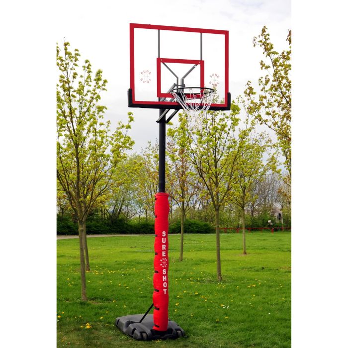 Sureshot Quick Adjust Portable Basketball Unit - Acrylic Background Sureshot Quick Adjust Portable Basketball Unit - Acrylic Background