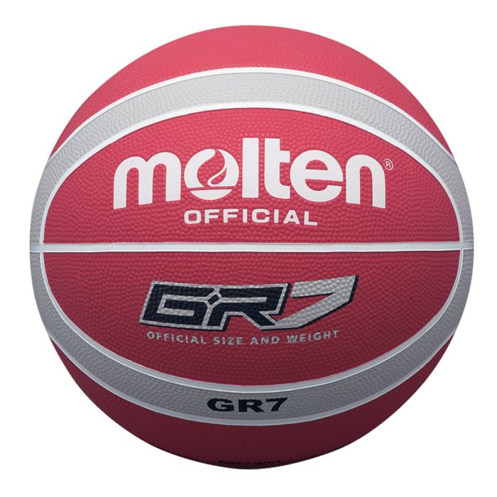 Molten BGR Basketball - Size 7 - Red/Silver Molten BGR Basketball - Size 7 - Red/Silver