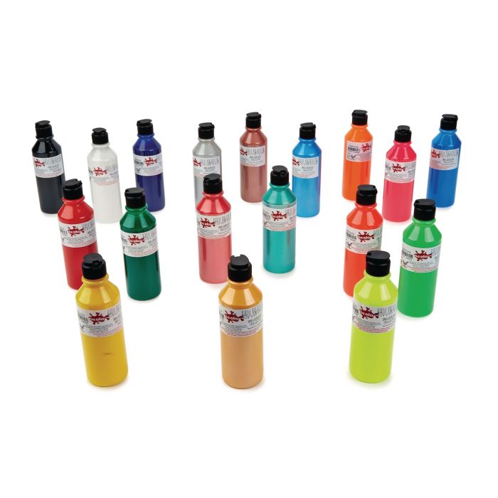 Scola Fabric Paint - 300ml - Standard Colours - Pack of 6