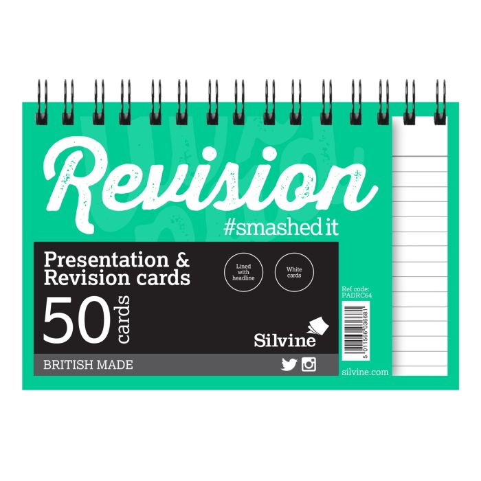 Revision/Presentation 6" x 4" 50 Cards - Pack of 10