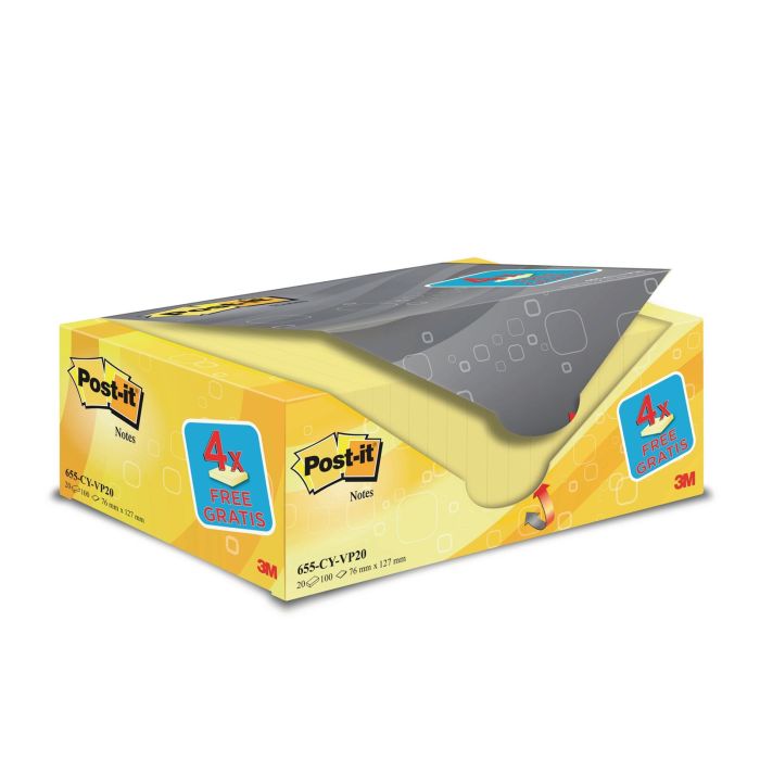 Post-it Note Value Pack - 76 x 127mm - Pack of 20