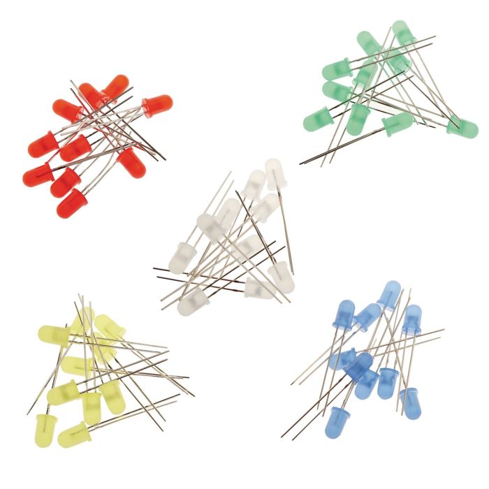 LED Indicators - 5mm - Pack of 50 LED Indicators - 5mm - Pack of 50