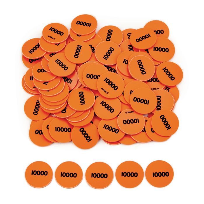 Place Value Counters - 10000's - Pack of 100
