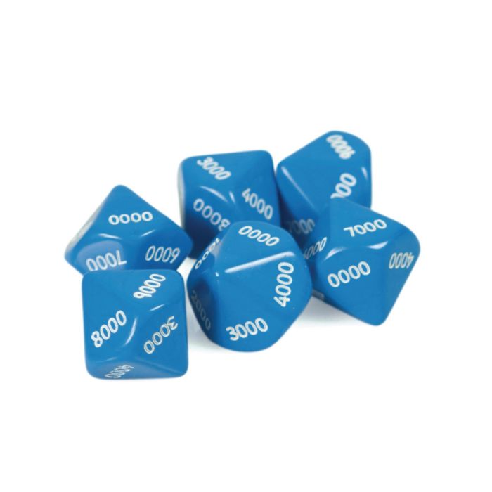 Place Value Dice - Thousands - Pack of 30 Place Value Dice - Thousands - Pack of 30