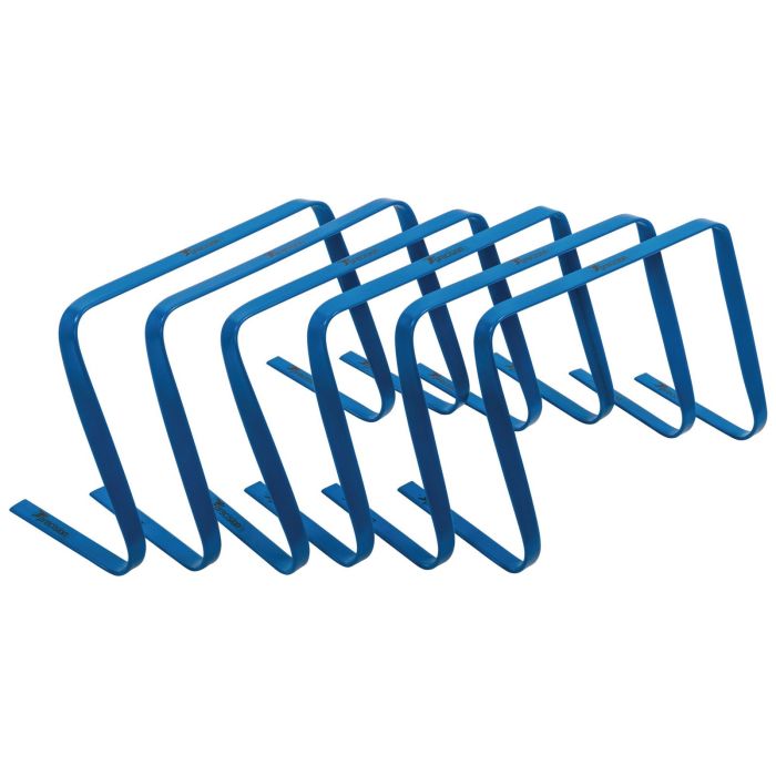 Precision Flat Hurdles - 12in - Blue - Pack of 6 Precision Flat Hurdles - 12in - Blue - Pack of 6