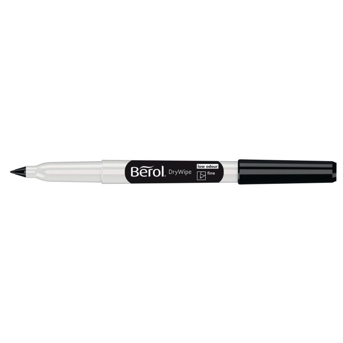 Berol Whiteboard Marker Pens Black Fine Tip - Pack of 192
