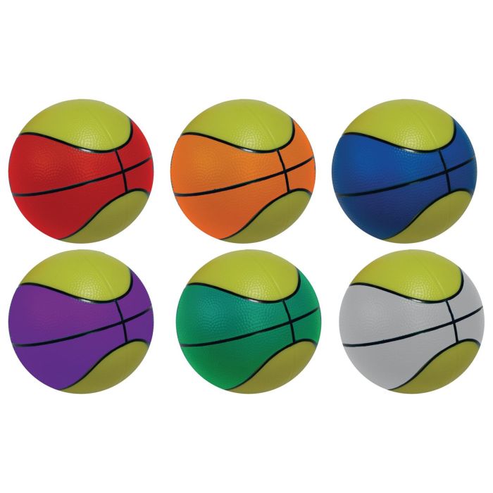 Retro Basketballs - Pack of 6 Retro Basketballs - Pack of 6