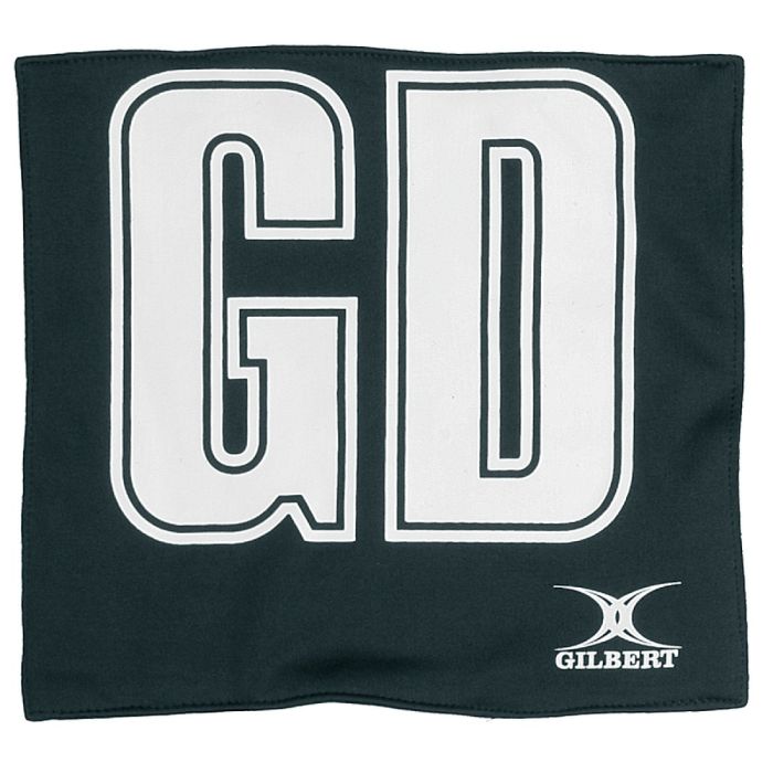 Gilbert Netball Pro Patch Bib - Black/White - Pack of 14