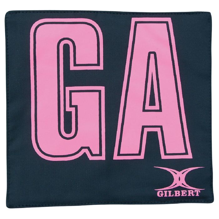 Gilbert Netball Pro Patch Bib - Black/Pink - Pack of 14